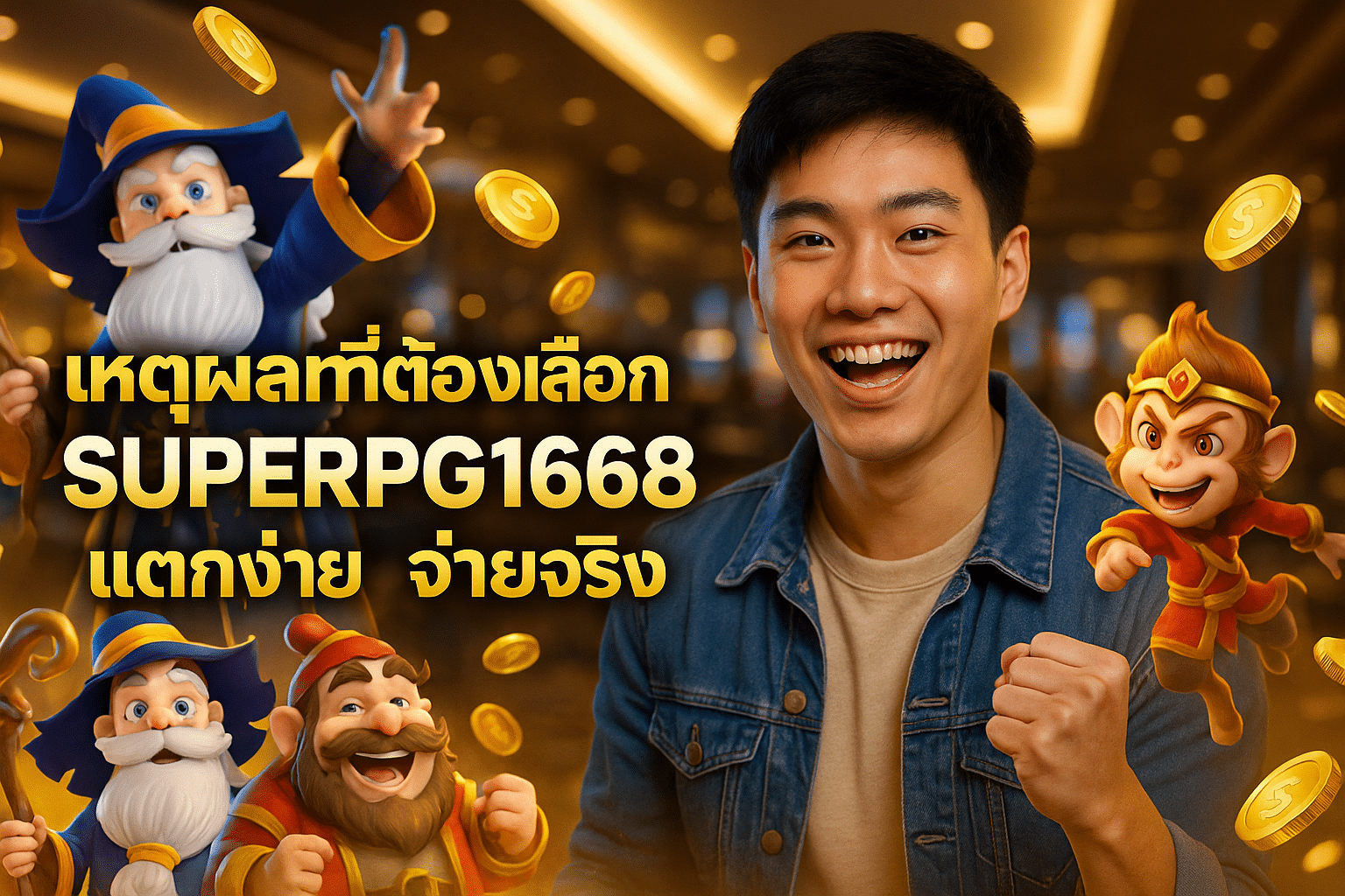 เหตุผลที่ต้องเลือก SUPERPG1668 แตกง่าย จ่ายจริง