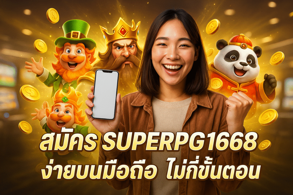 สมัคร SUPERPG1668 ง่ายบนมือถือ ไม่กี่ขั้นตอน